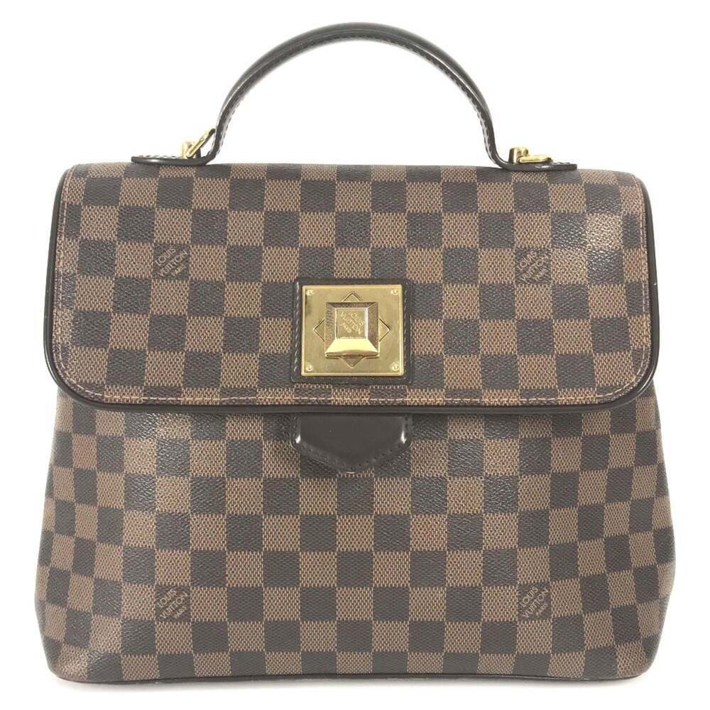 LOUIS VUITTON Authentic Brown Damier Canvas Shoulder Bag